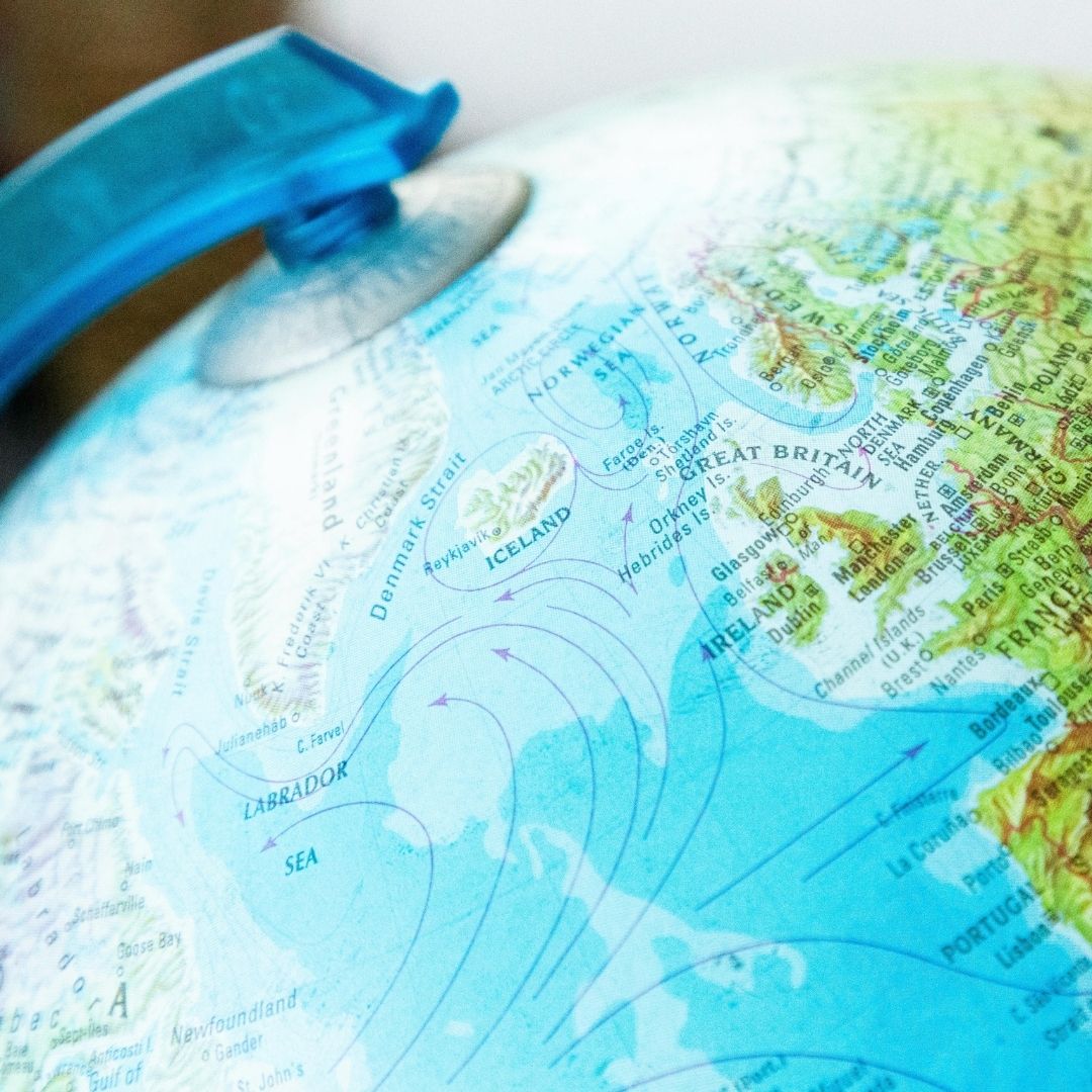 A globe.