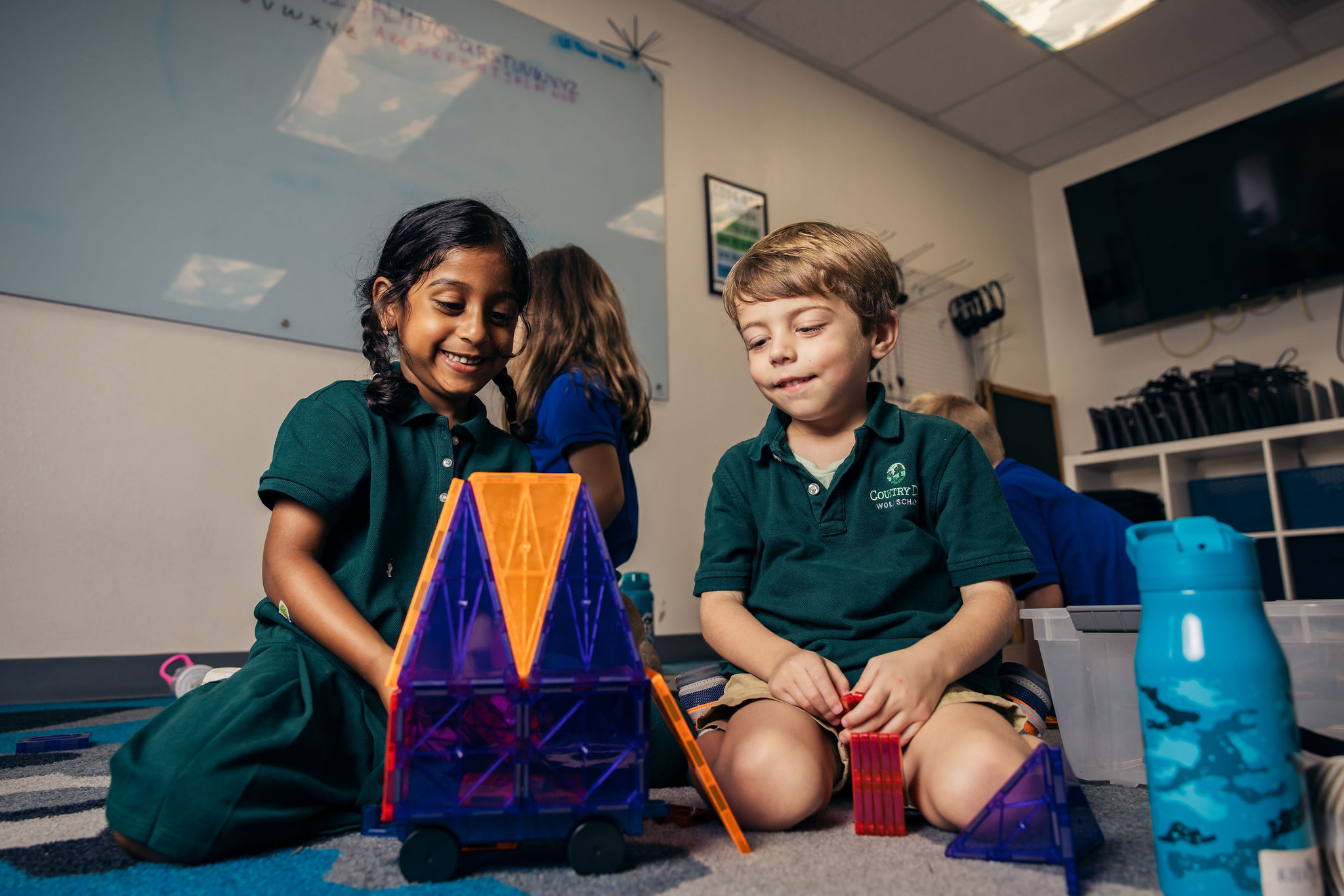 Montessori kids playing